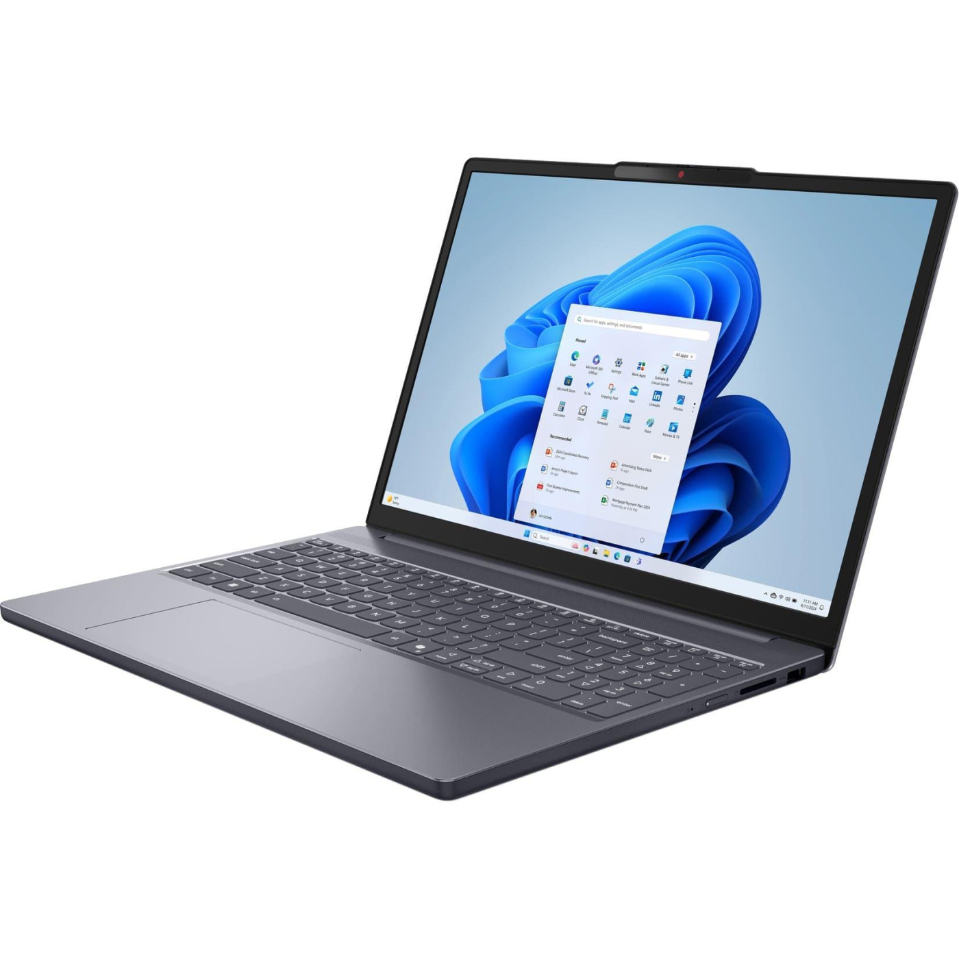 Ноутбук Lenovo 15.3 IdeaPad Slim 3 15IRH10 1920x1200 IPS/Intel i5-13420H/16GB/512SSD/Intel Graphics/DOS/Luna Grey (83K100UWRA)