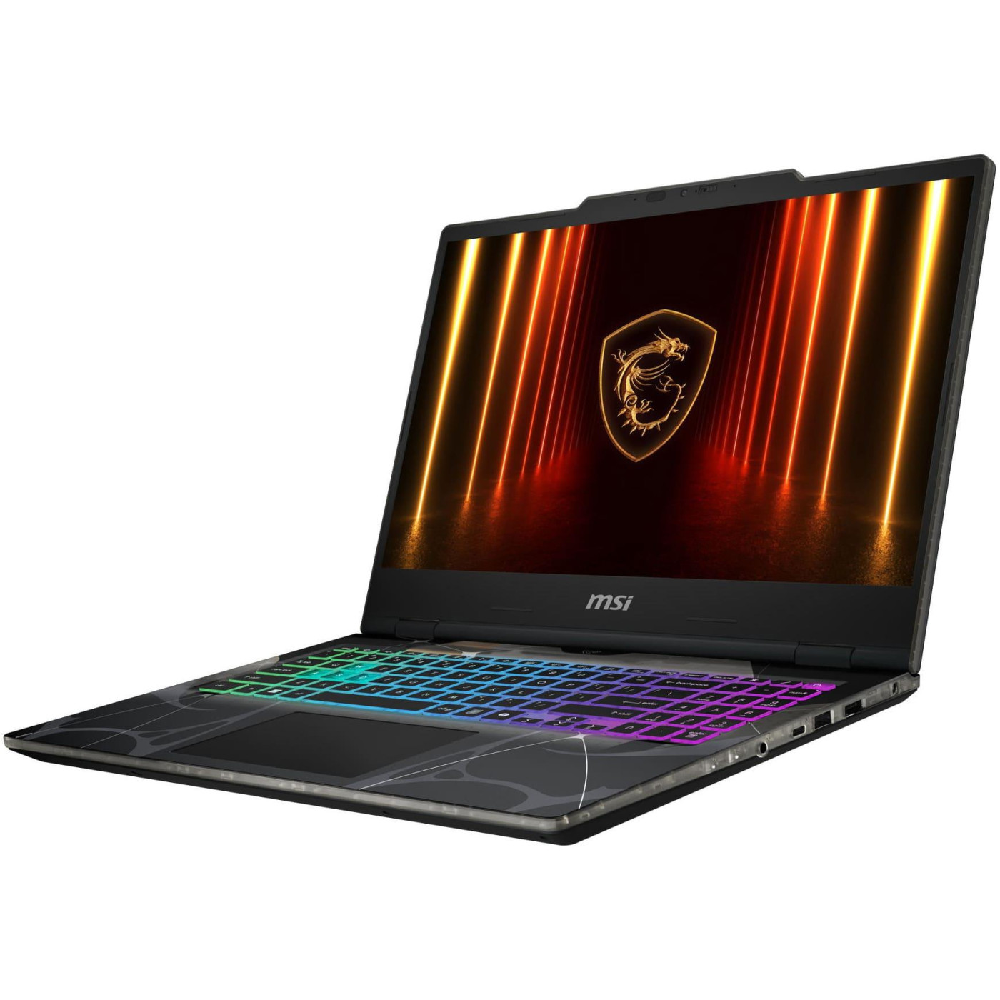 Ноутбук MSI 15.6 Cyborg 15 B2RWFKG-860XUA FHD IPS 144Hz/Intel C7-240H/16GB/1TB/RTX 5060 8GB/DOS/Translucent Black (9S7-15Q342-860)