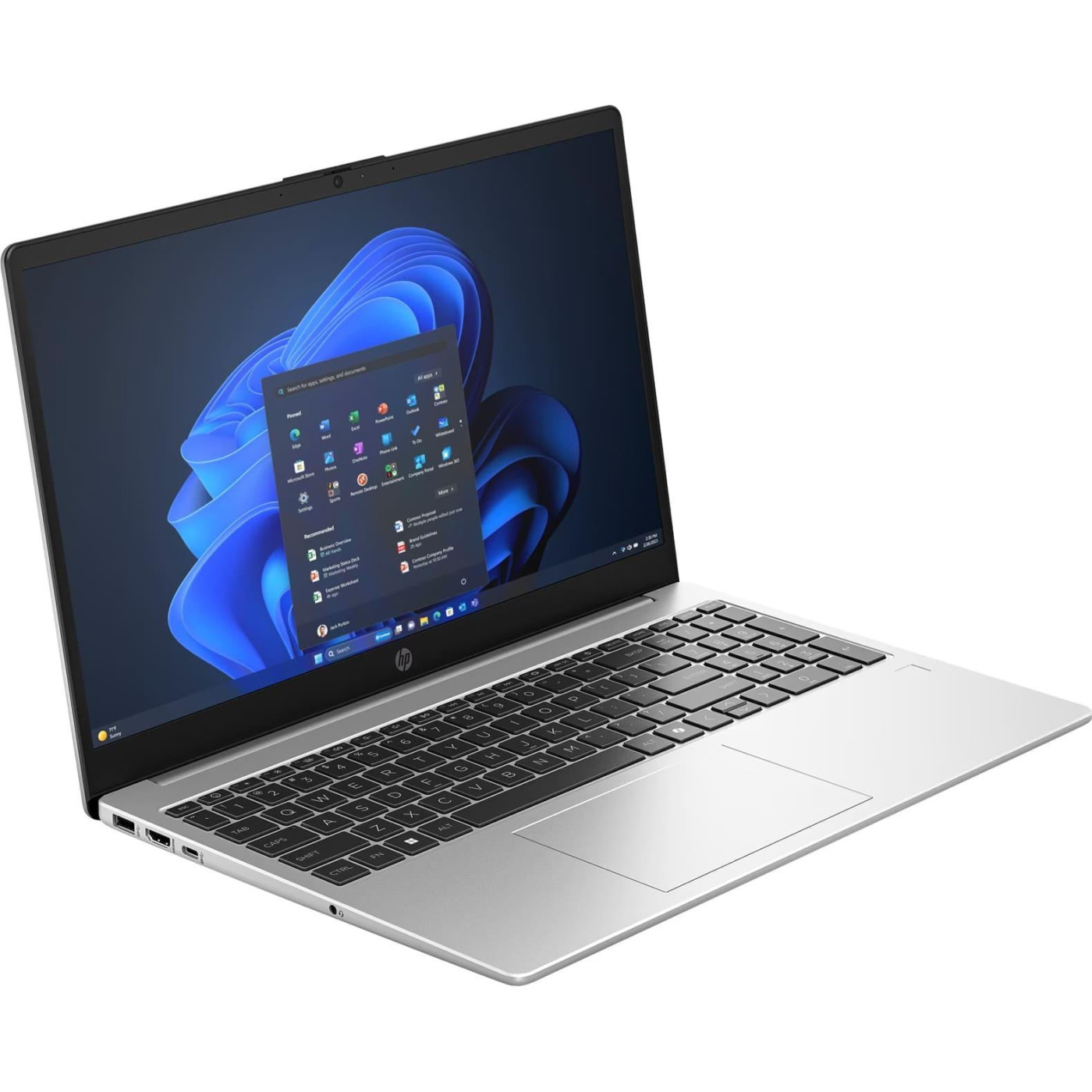 Ноутбук HP 15 255R G10 FHD IPS/Ryzen 5 7535U/16GB/1TB/UMA/DOS/Turbo Silver (CA0S6AT)