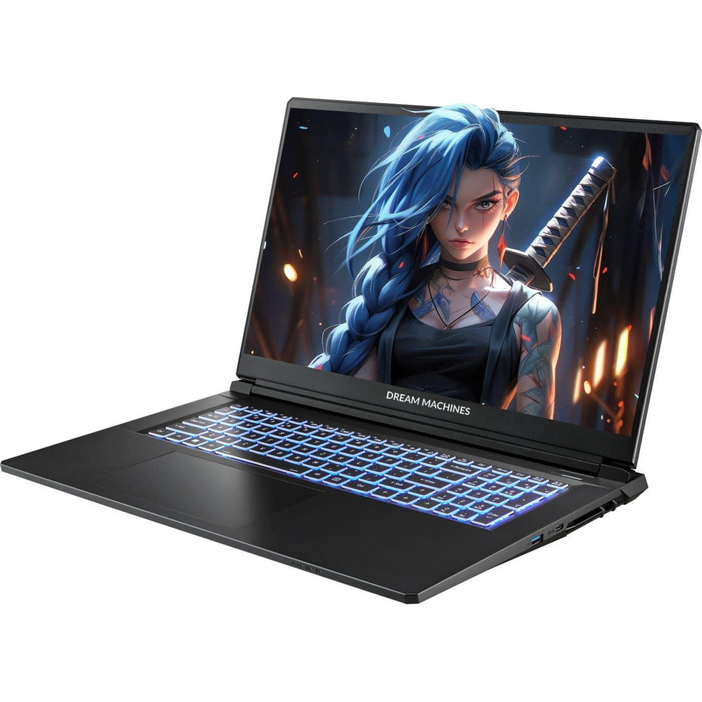 Ноутбук Dream Machines 17.3 RG5050-17 FHD IPS/Intel i7-13620H/32GB/1TB/RTX 5050 8GB/DOS/Black (RG5050-17UA31)