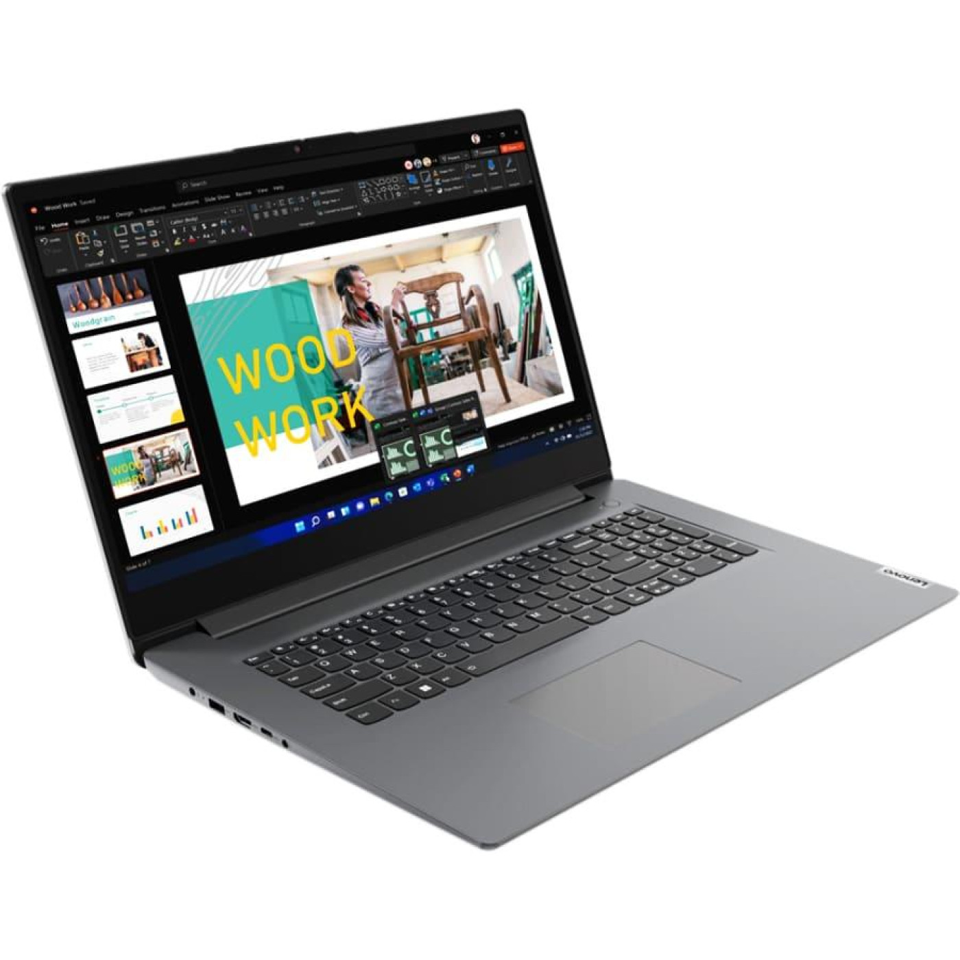 Ноутбук Lenovo 17.3 V17-G4 FHD IPS/Intel i3-1315U/16GB/512SSD/UMA/W11P/Gray (83A2001YRA)