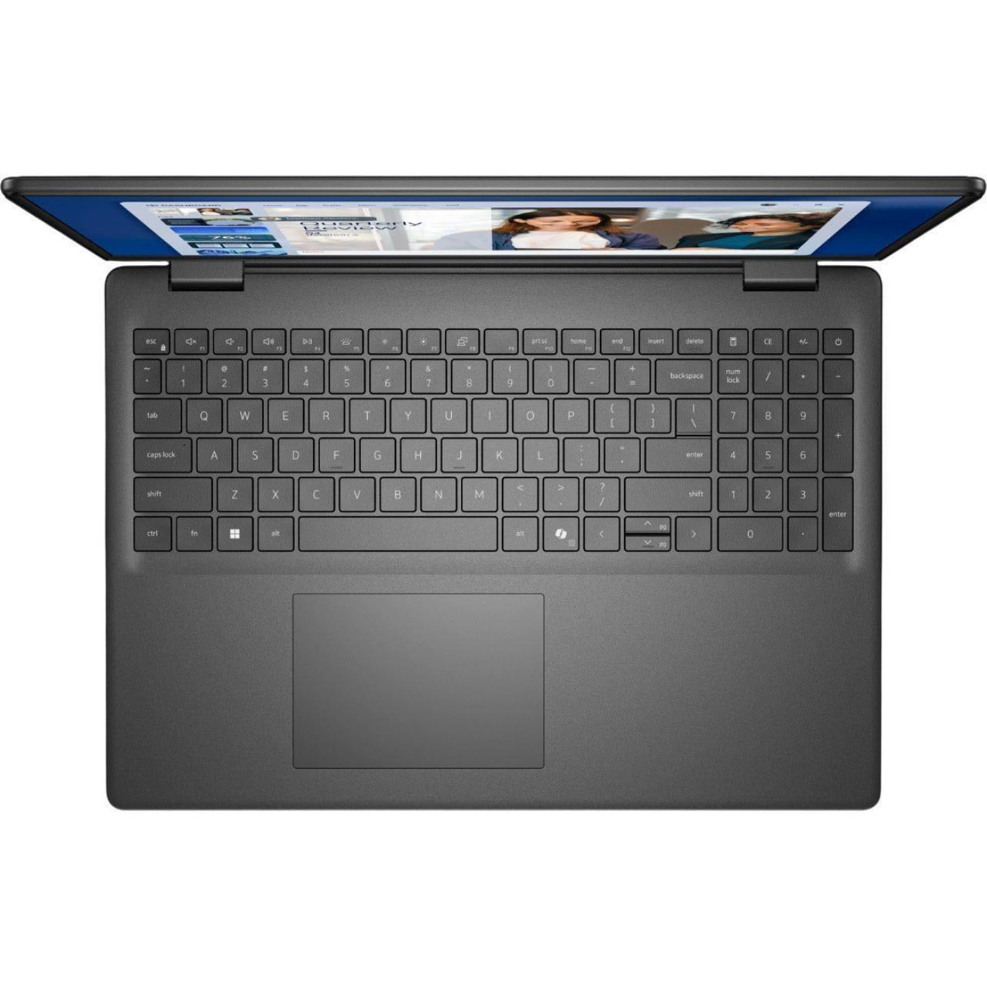 Ноутбук Dell 16 Plus DB16255 Full HD+ IPS Touchscreen/Ryzen 7 250/32GB/2TB/Radeon 780M/W11H/Carbon Black (LDC16255-A063BLK-PUS) U1