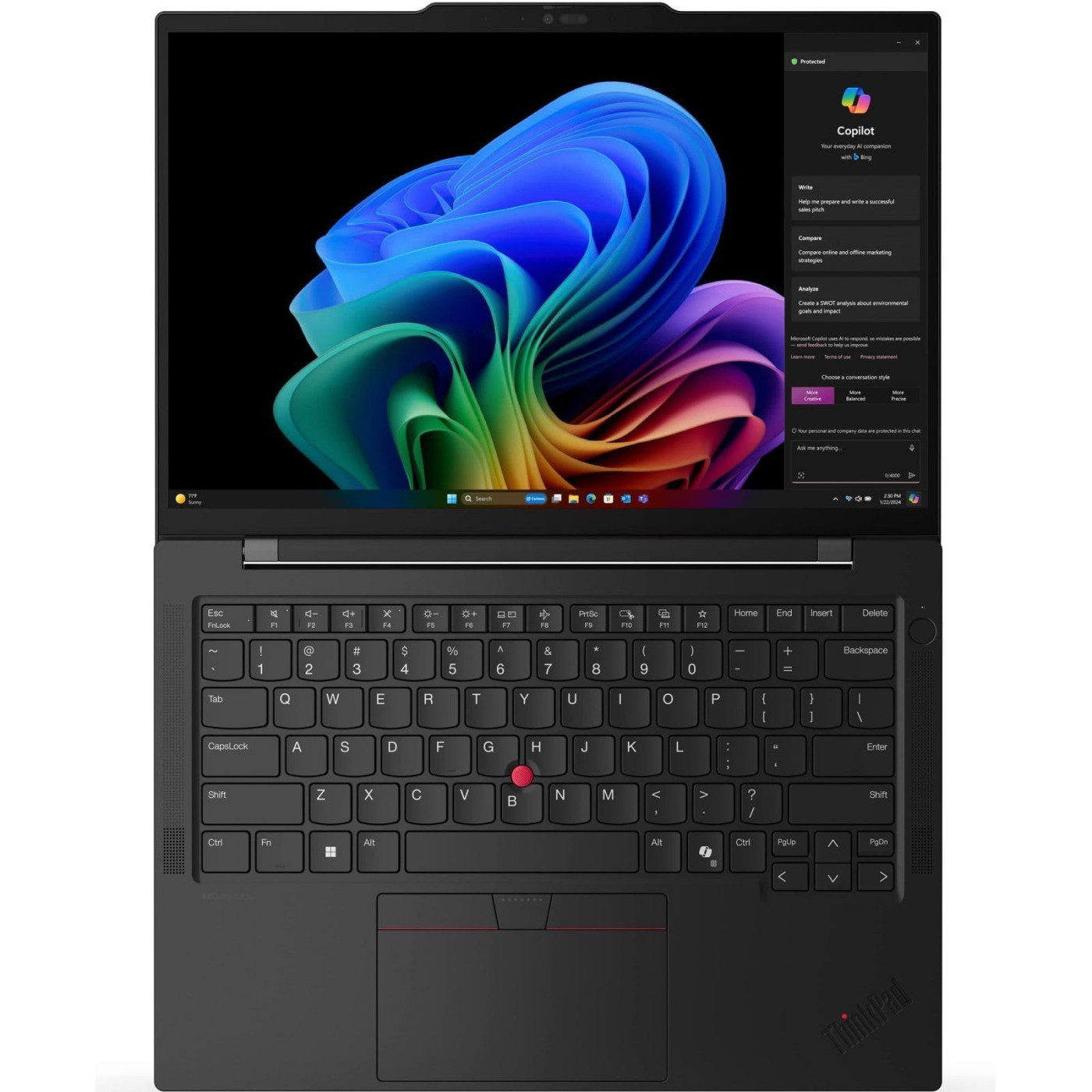 Ноутбук Lenovo 14 ThinkPad T14s Gen 6/Intel U7-255U/32GB/1TB/Intel Graphics/W11P/Black (21R1006BRA)
