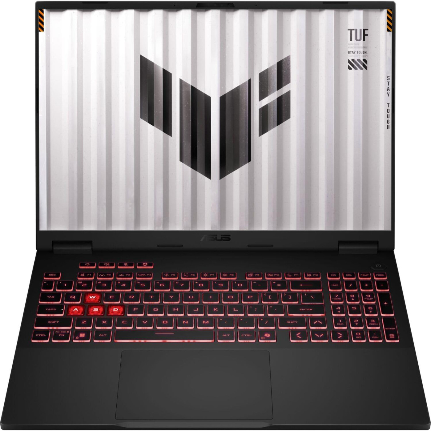Ноутбук ASUS 16 TUF Gaming A16 FA608PM-RV061 FHD+ IPS 165Hz/Ryzen 9 8940HX/16GB/512 SSD/RTX 5060 8GB/DOS/Jaeger Gray (90NR0MC1-M00440)
