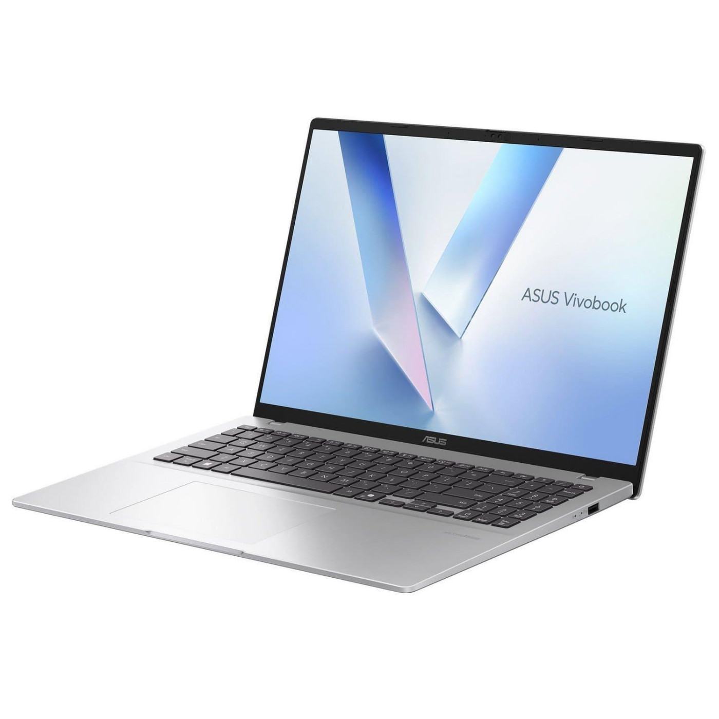 Ноутбук ASUS 16 Vivobook 16 M1607KA-MB144 FHD IPS/Ryzen 5 AI 330/16GB/512SSD/UMA/DOS/Cool Silver (90NB15F2-M00AX0)