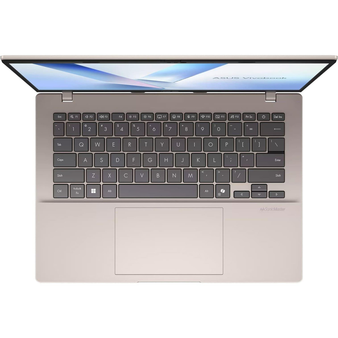 Ноутбук ASUS 14 Vivobook 14 M1407KA-LY230 FMI/Ryzen 5 AI 330/16GB/512 SSD/UMA/DOS/Platinum Gold (90NB15H2-M00DV0)