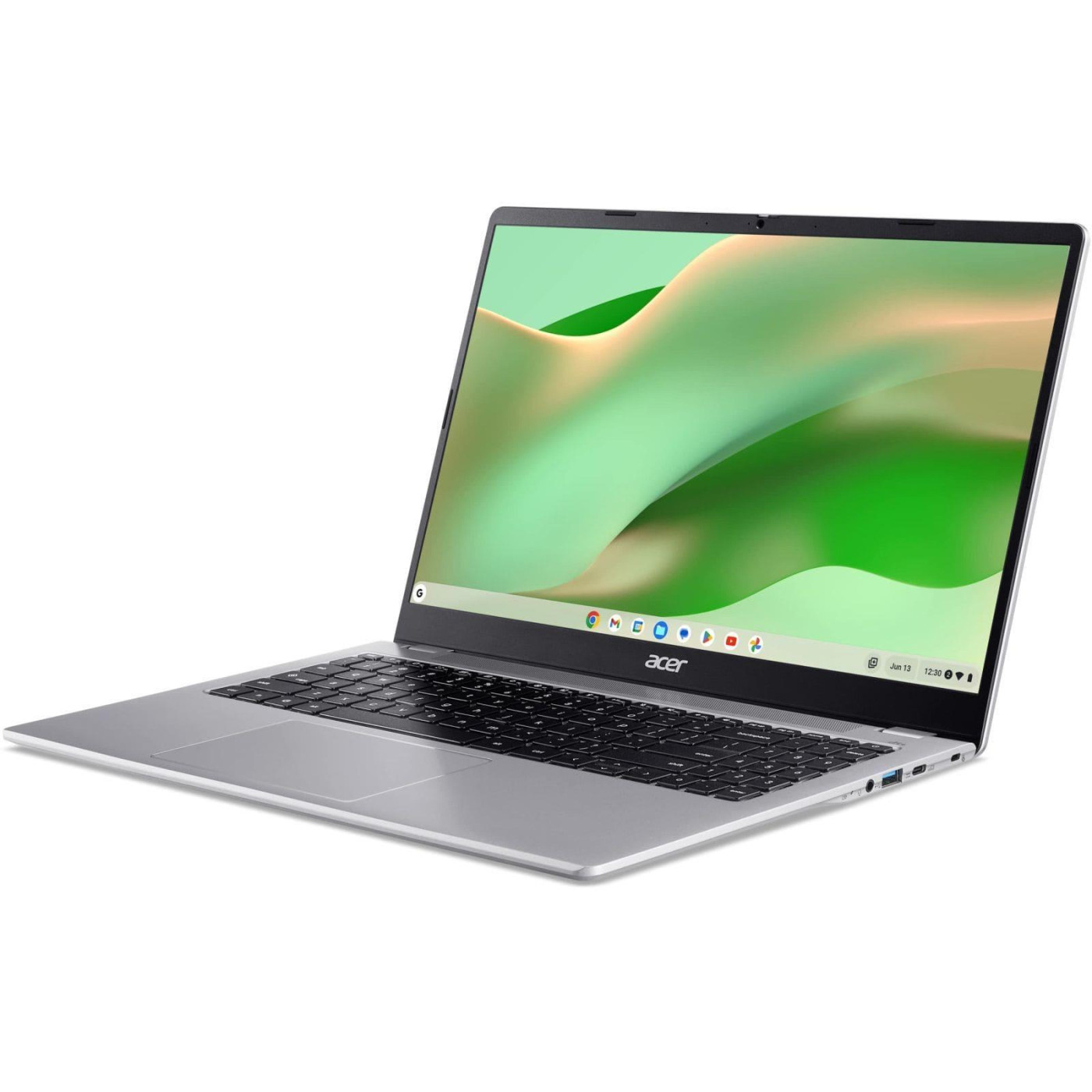 Ноутбук Acer 15 Chromebook CB315-6H FHD IPS/Intel P-N250/8GB/128SSD/UMA/ChromeOS/Silver (NX.JGHEU.003)