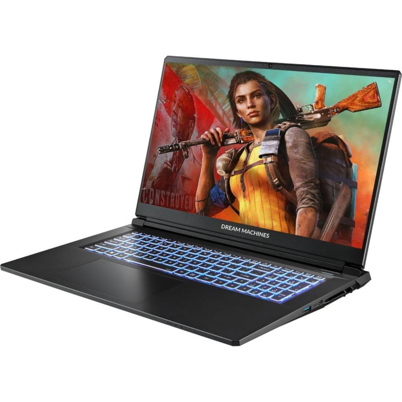 Ноутбук Dream Machines 17.3 RT5060-17UA26 FHD 144Hz/Ryzen 7 H255/16GB/512 SSD/RTX 5060/DOS (RT5060-17UA26)