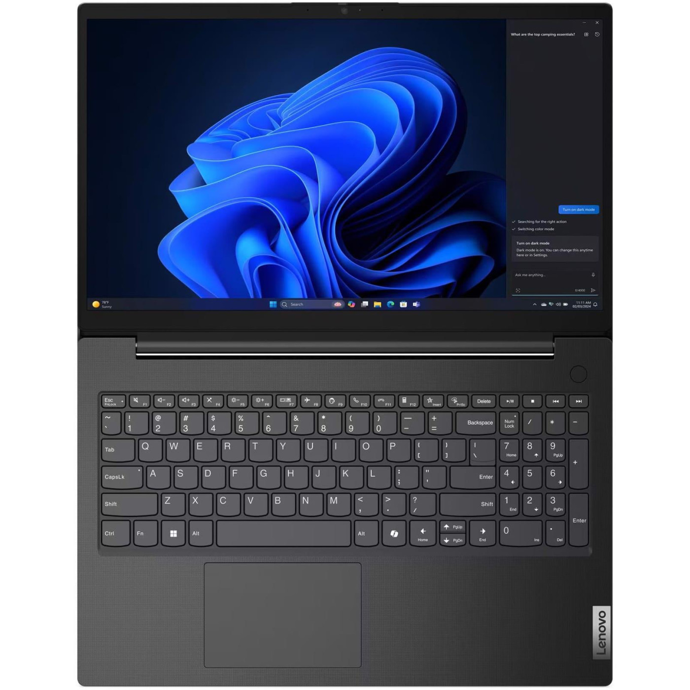 Ноутбук Lenovo 15.6 V15 G5 IRL/Intel i5-13420H/16GB/512SSD/Intel UHD/W11P/Business Black (83GW00C2RA)