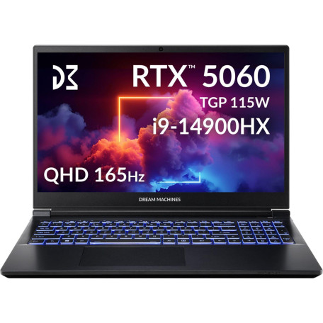 Ноутбук Dream Machines 15.6 RG5060-15UA30 2.5K 165Hz/Intel i9-14900HX/32GB/1TB/RTX 5060 8GB/DOS (RG5060-15UA30)