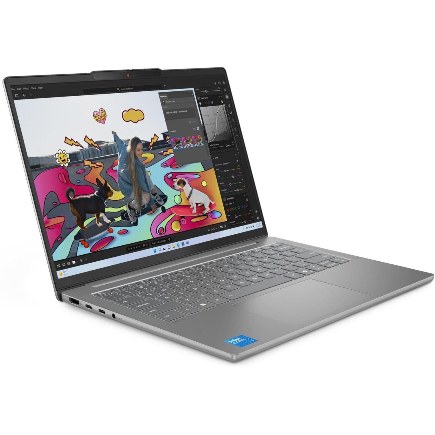 Ноутбук Lenovo 14 IdeaPad Slim 5 14IRH10 FHD/i7-13620H/32GB/1TB/UMA/DOS/Luna Grey (83HR005BRA)