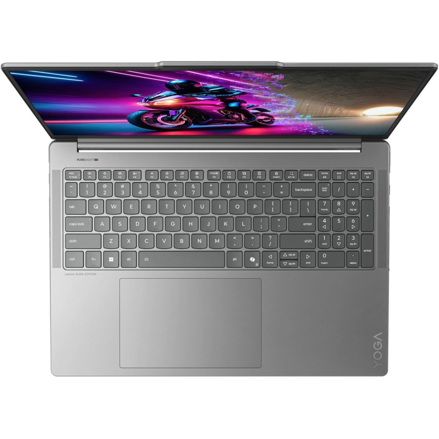 Ноутбук Lenovo 16 Yoga Pro 9 16IAH10 2.8K OLED/U7-255H/32GB/1TB/RTX 5070 8GB/Win11Pro/Luna Grey (83L00056RA)