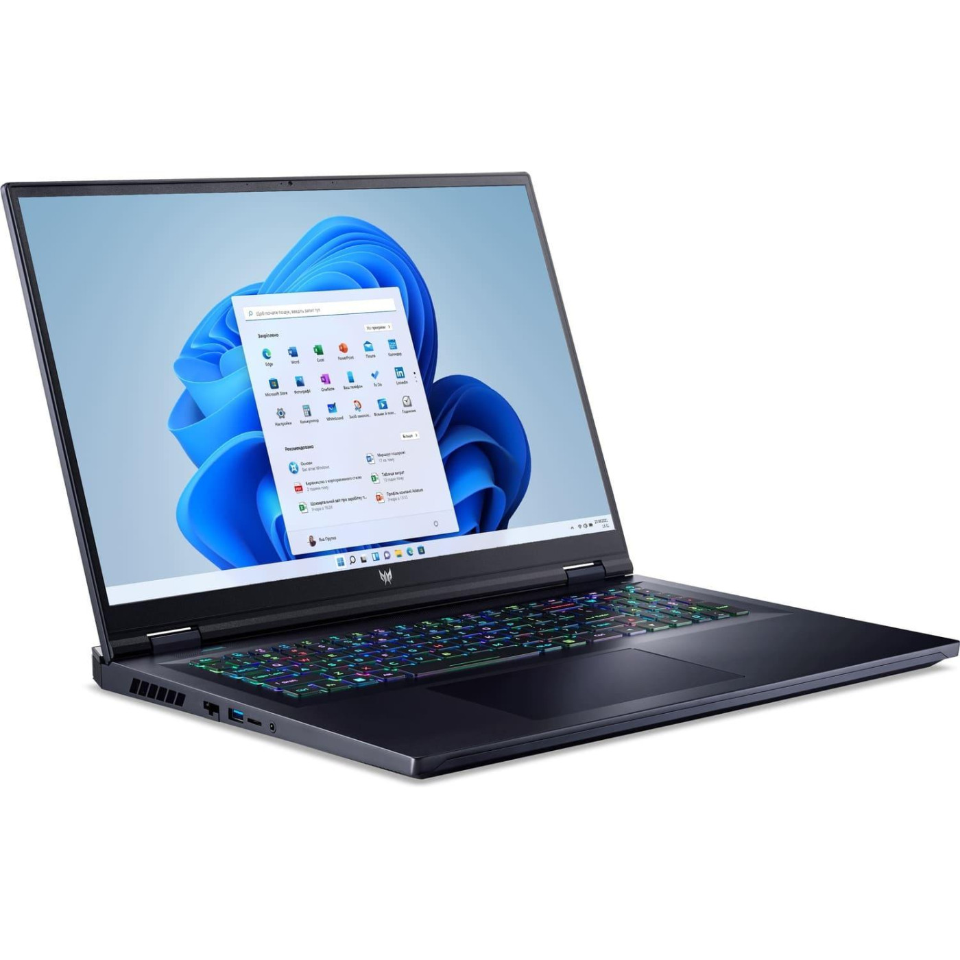 Ноутбук Acer 18 Predator Helios PH18-71-756U 1920x1200 165Hz/ i7-13700HX /16Gb /SSD 1TB /RTX 4060 140W 8GB/Win11/black (NH.QMJAA.001) FR