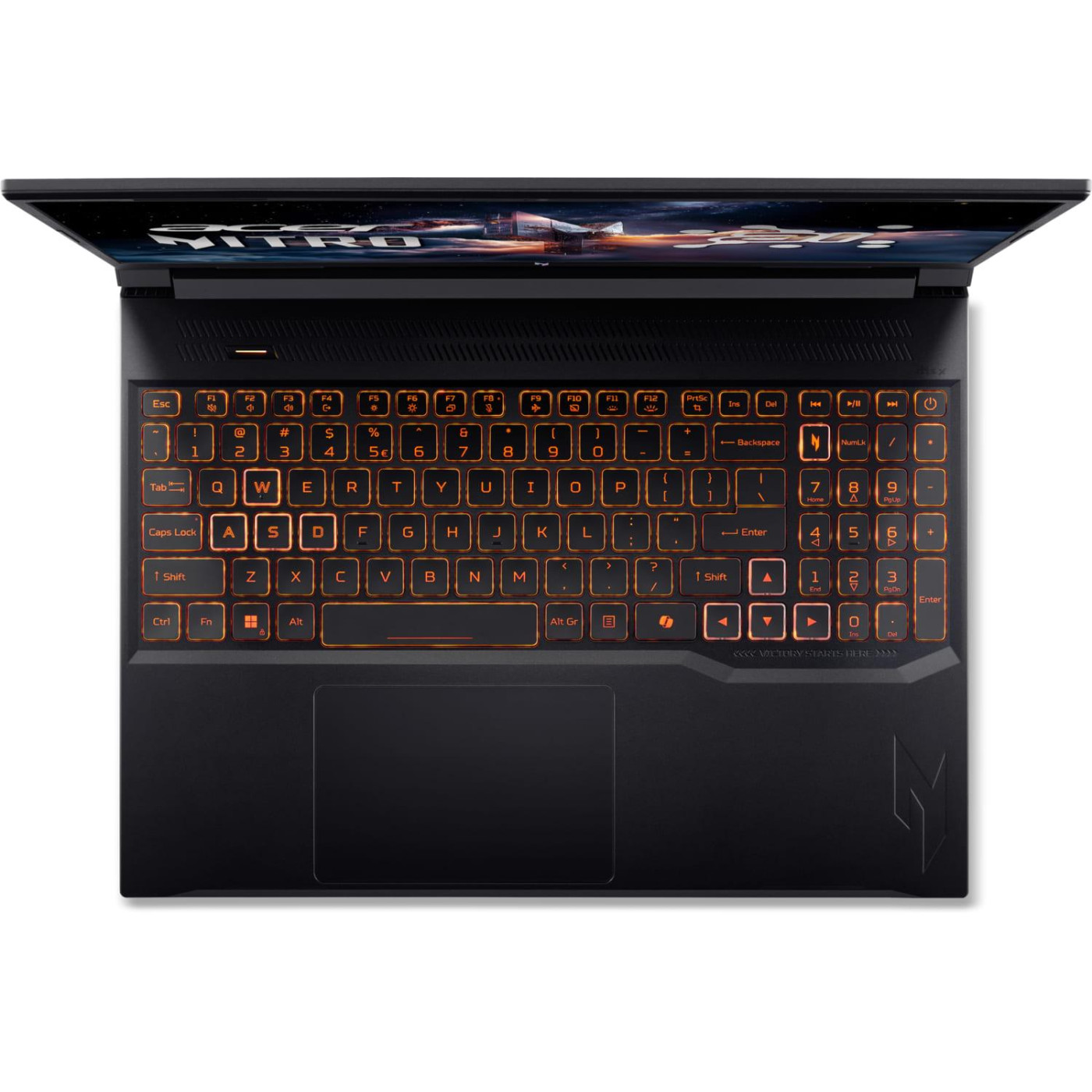 Ноутбук Acer 16 Nitro V 16 ANV16-42 WUXGA IPS/AMD R7-260/16GB/1TB/RTX 5070 8GB/Linux/Black (NH.U1FEU.003)
