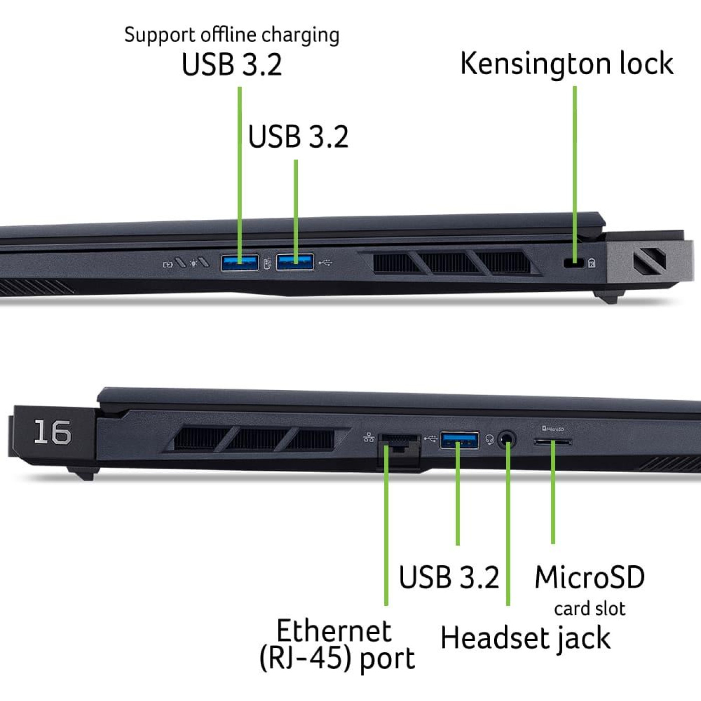 Ноутбук Acer 16 Predator Helios 16 PH16-73 OLED/U9-275HX/32GB/1TB/RTX 5070 Ti 12GB/Linux/Black (NH.QW3EU.002)