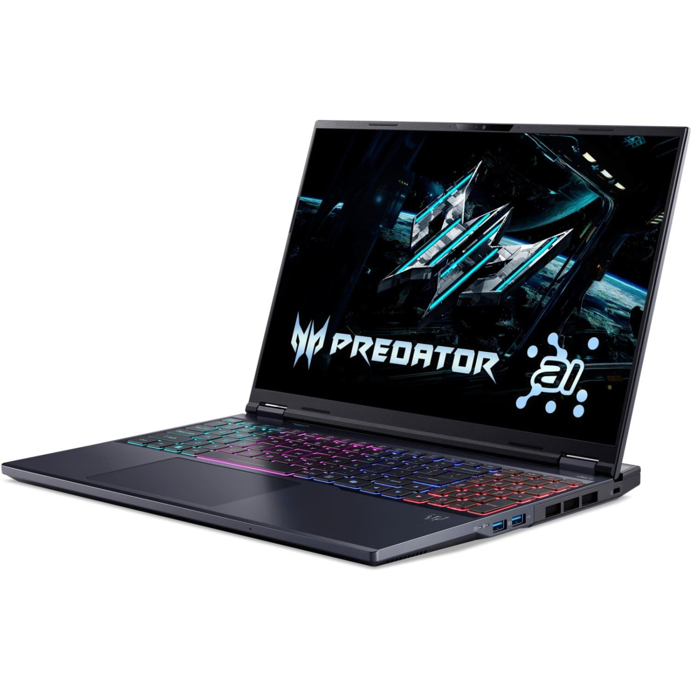 Ноутбук Acer 16 Predator Helios Neo 16 PHN16-73 WQXGA IPS/U9-275HX/32GB/1TB/RTX 5060 8GB/Linux/Black (NH.QVUEU.00B)