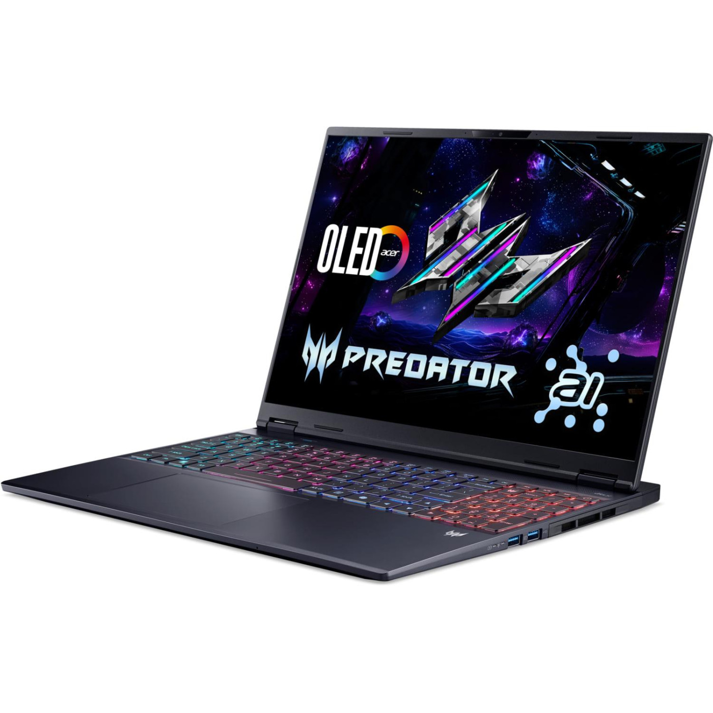 Ноутбук Acer 16 Predator Helios Neo 16S PHN16S-71 OLED/U9-275HX/32GB/1TB/RTX 5070 8GB/Linux/Black (NH.QZFEU.002)