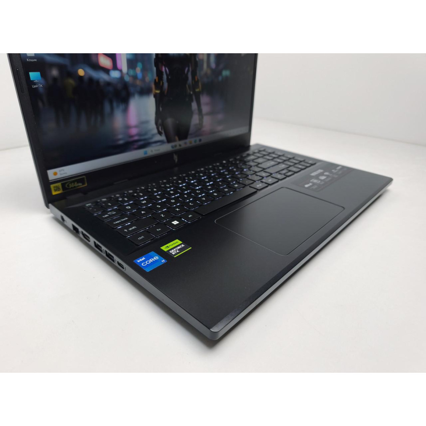 Ноутбук Acer 15.6 Nitro V 15 FHD 144Hz IPS/Intel Core i7-13620H/16GB/512GB SSD/NVIDIA GeForce RTX 4050 6GB/DOS/Black (13473) Б/в