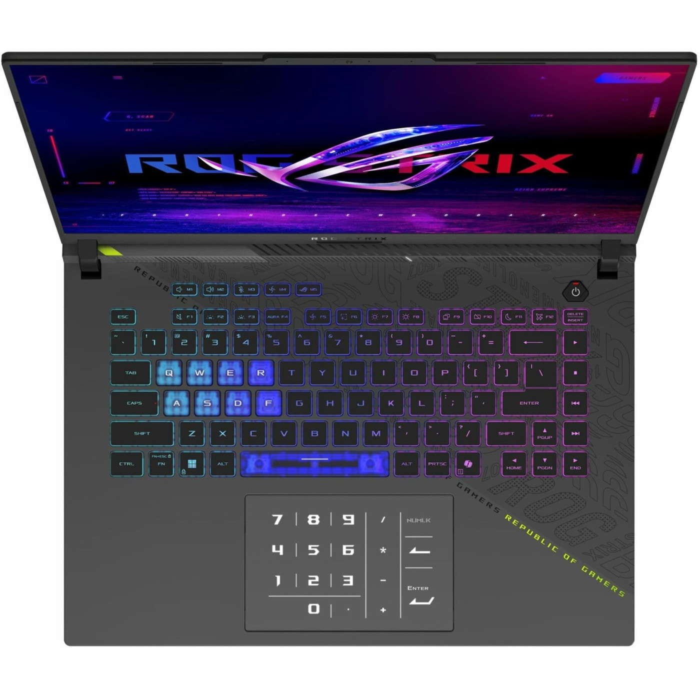 Ноутбук ASUS 16 ROG Strix 16 G614PP WUXGA IPS 165Hz/Ryzen 9 8940HX/96GB/2TB/RTX 5070/W11P/Eclipse Gray (G614PP-RV031W Custom 96GB / 2T)