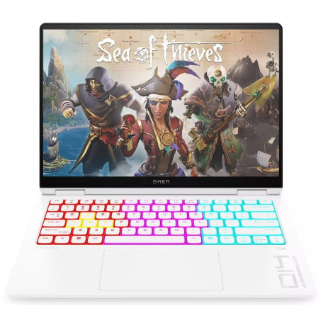 Ноутбук HP 14.5 Omen Transcend 14t-fb1000 Gaming 2.8K OLED 120Hz/Intel Core Ultra 7 255HX/32GB/1TB/RTX 5060 8GB/W11H/Ceramic White (D82XSU8) U1