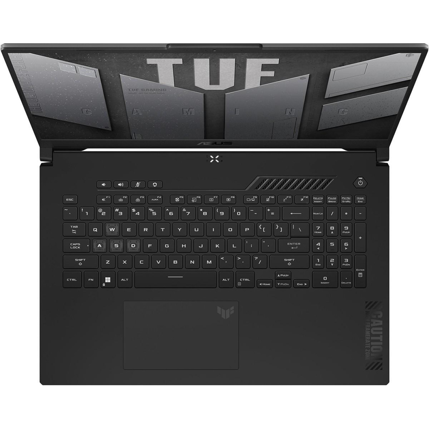 Ноутбук ASUS 17.3 TUF Gaming F17 FX707VJB-HX063 FHD IPS/Intel 5-210H/16GB/512SSD/RTX 3050 6GB/DOS/Gray (90NR0MY5-M002H0)