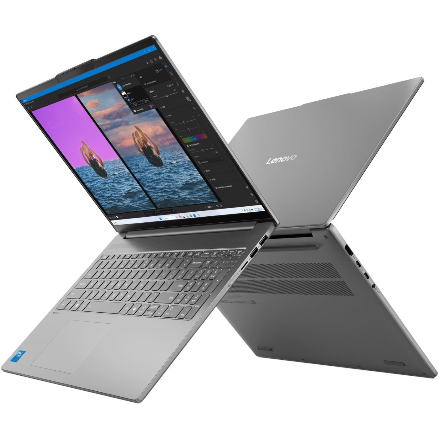 Ноутбук Lenovo 16 IdeaPad Slim 5 16IRH10 1920x1200 IPS/Intel i7-13620H/16GB/512SSD/Intel Graphics/DOS/Luna Grey (83HS008HRA)