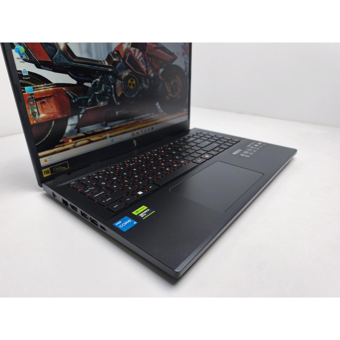 Ноутбук Acer 15.6 Nitro V 15 ANV15-51 FHD IPS 165Hz/Intel Core i5-13420H/16GB/512GB SSD/NVIDIA GeForce RTX 4050 6GB/DOS/Obsidian Black (14219) Б/в