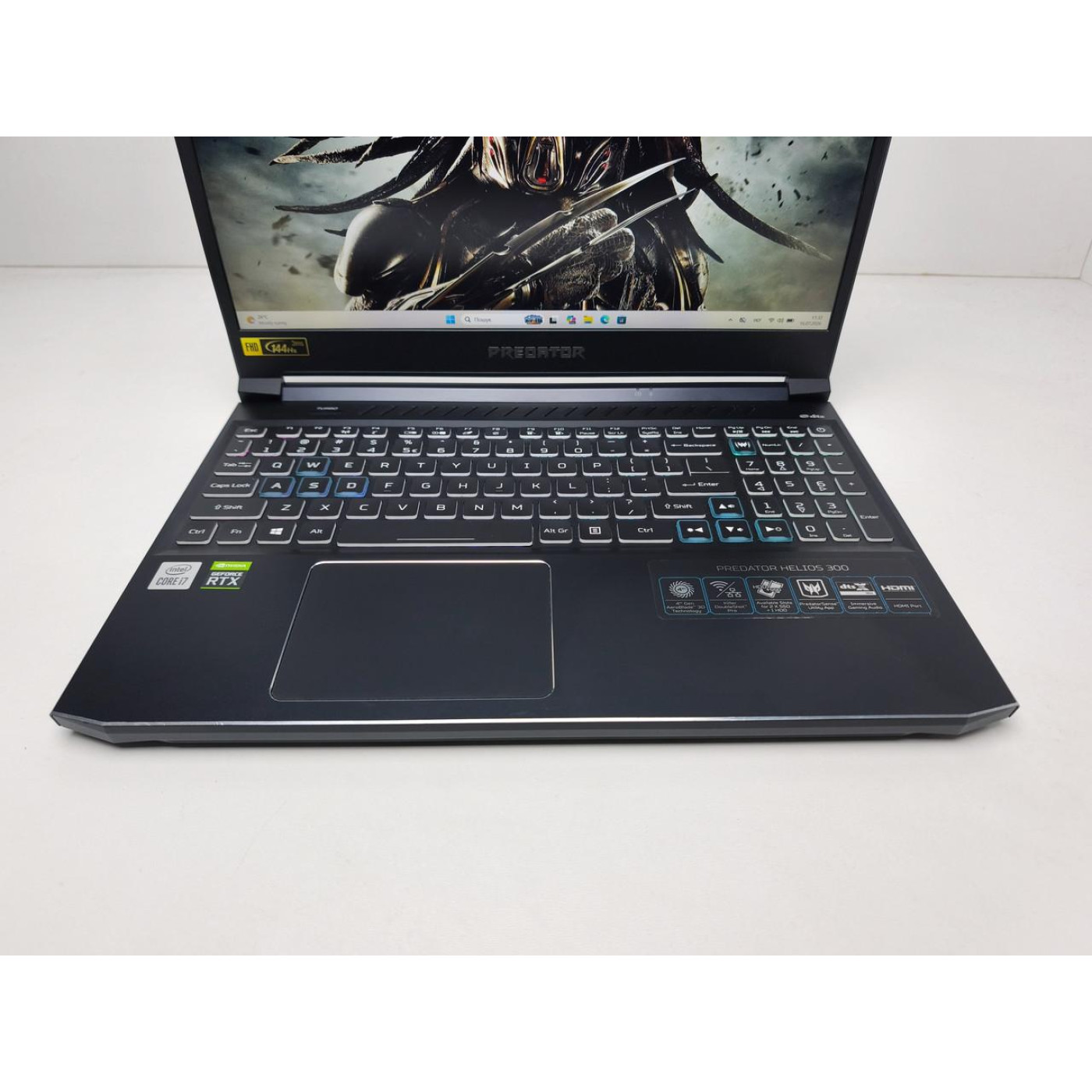 Ноутбук Acer 15.6 Predator Helios 300 FHD IPS 144Hz/Intel Core i7-10850H/16GB/512GB SSD/NVIDIA GeForce RTX 3080 8GB/DOS/Black (13509) Б/у