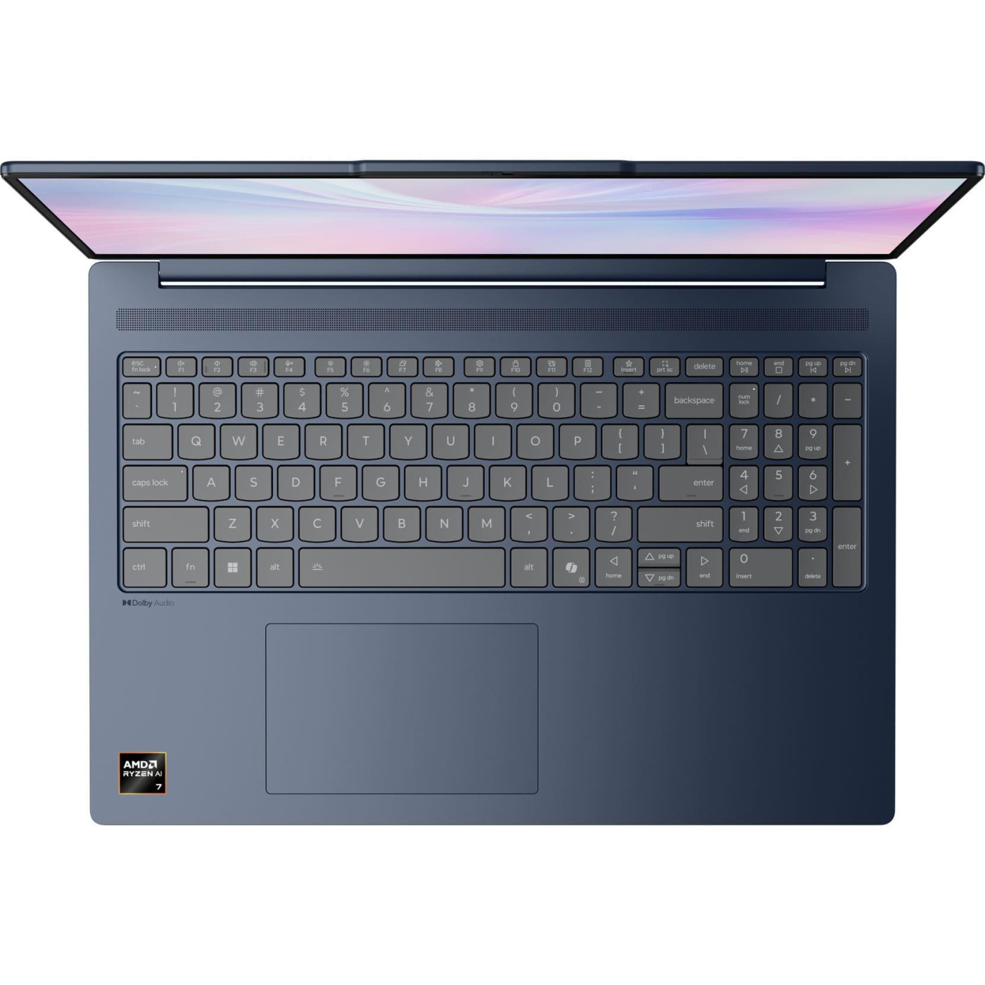 Ноутбук Lenovo 16 IdeaPad Slim 5 16ARP10 IPS/Ryzen 7 7735HS/16GB/512SSD/Intel Graphics/DOS/Cosmic Blue (83HU003CRA)