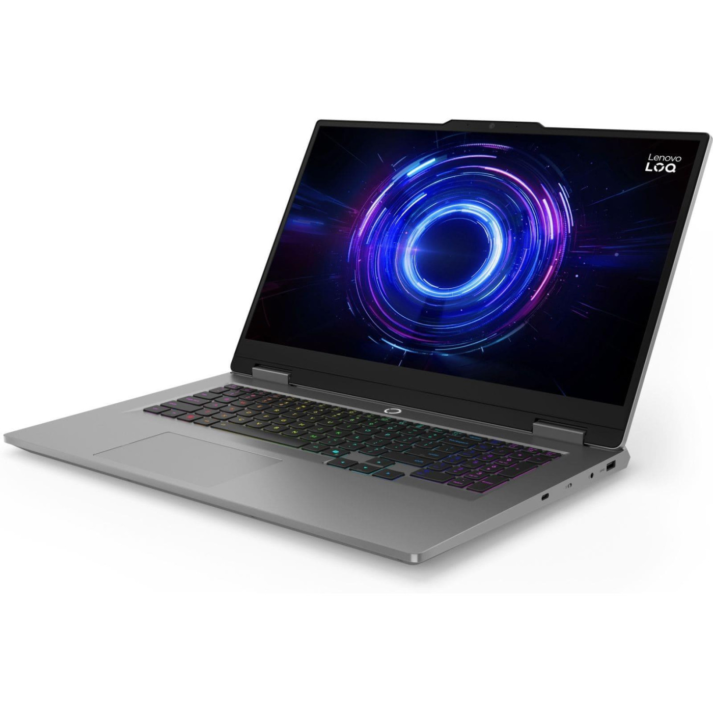 Ноутбук Lenovo 17.3 LOQ 17IRX10 FHD IPS 165Hz/Intel i7-13700HX/16GB/1TB/RTX 5060 8GB/DOS/Luna Grey (83JH008JRA)