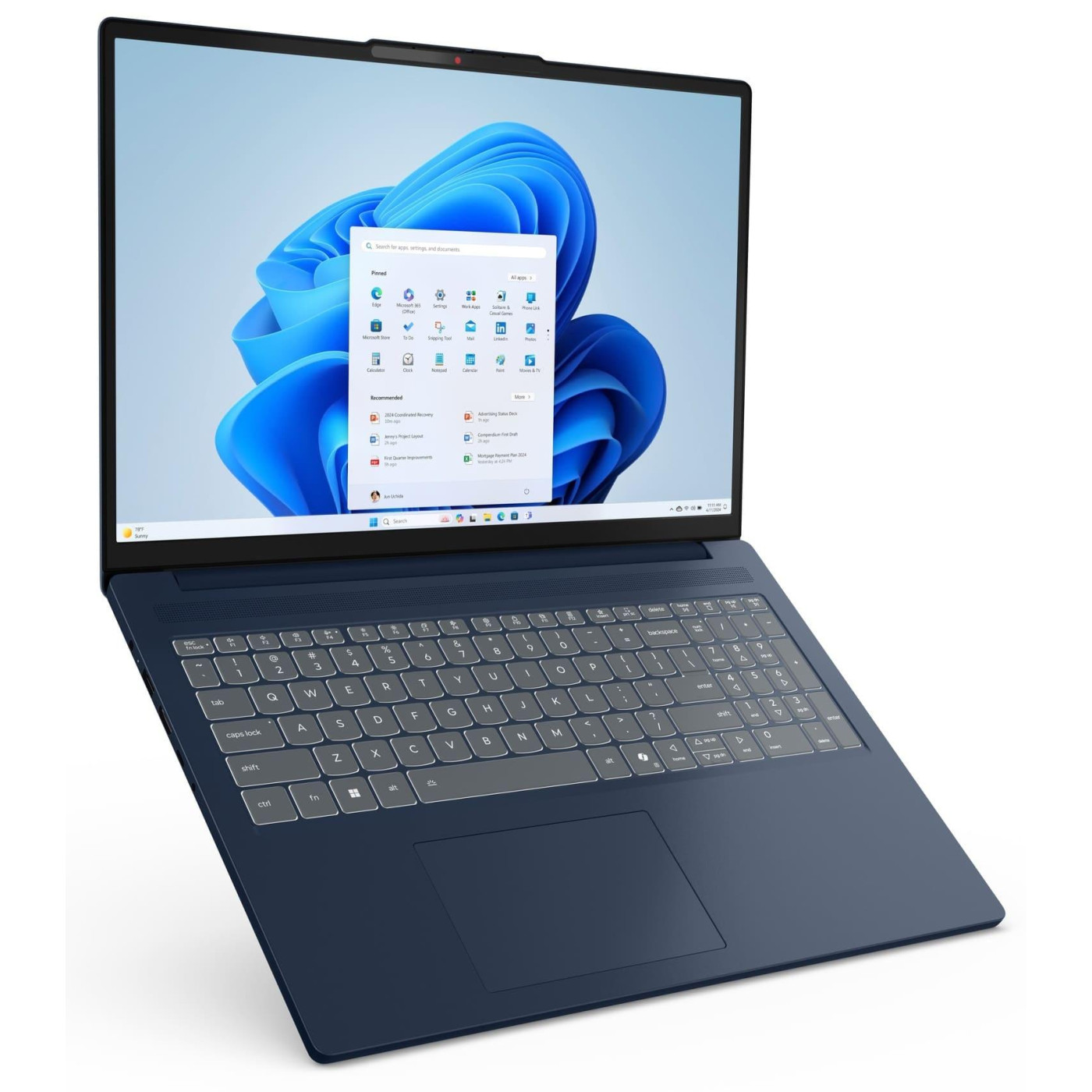 Ноутбук Lenovo 15.3 IdeaPad Slim 3 15IRH10R Full HD+ IPS Touchscreen/Intel Core 5 210H/16GB/1TB/Intel Graphics/W11H/Cosmic Blue (83K4000RUS) U1