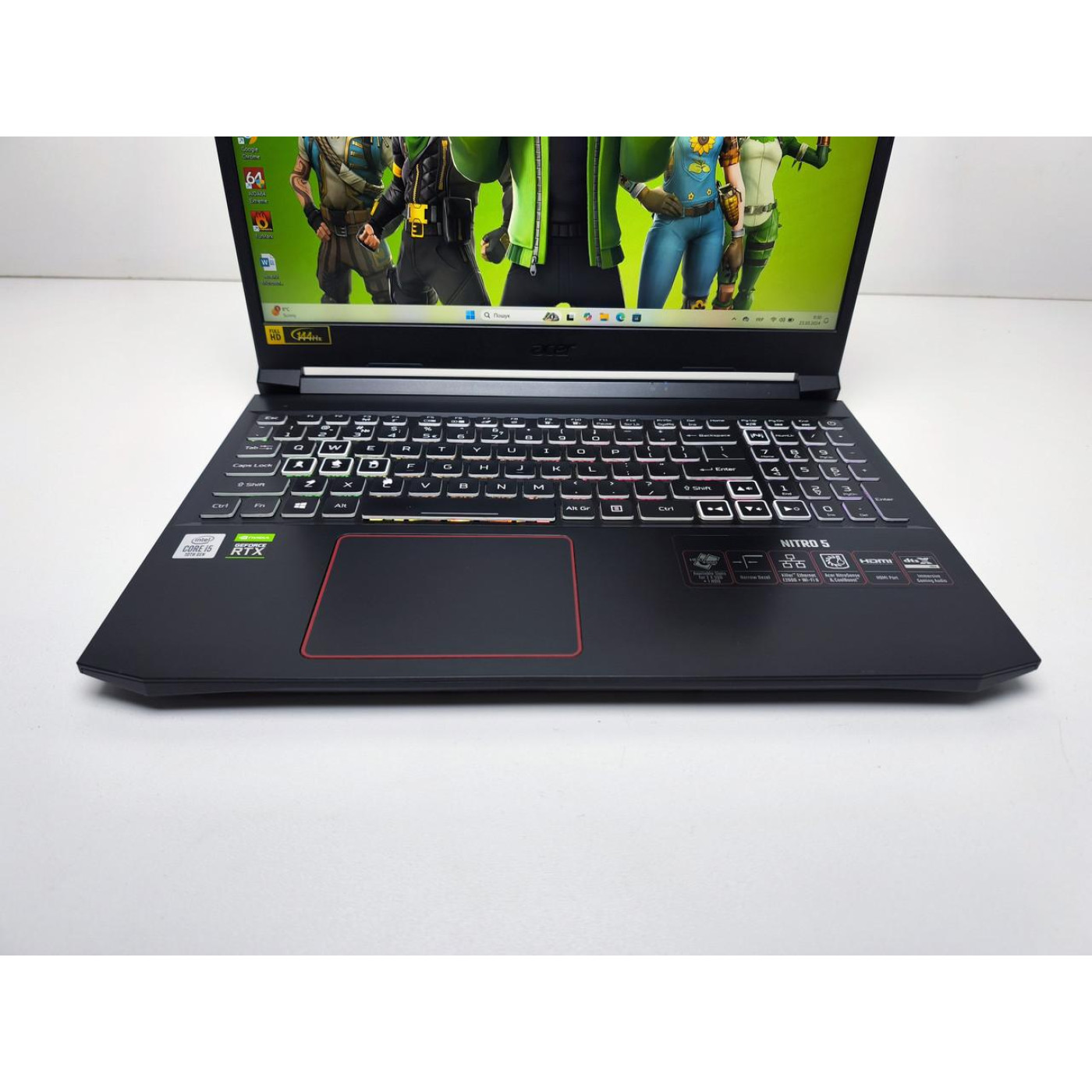 Ноутбук Acer Nitro 5 15.6 FHD IPS 144Hz Core i5-10300H Ram 16Gb DDR4 SSD512GB NVIDIA RTX 2060 6GB (9499) Б/у