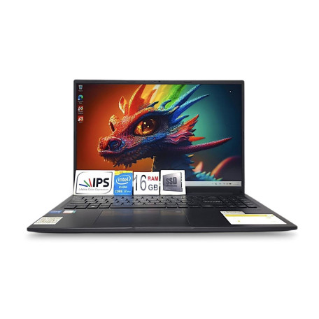 Ноутбук ASUS 16 VivoBook 16 WUXGA IPS/Intel Core i7-1355U/16GB/512GB SSD/Intel Iris Xe Graphics/DOS/Black (14217) Б/у