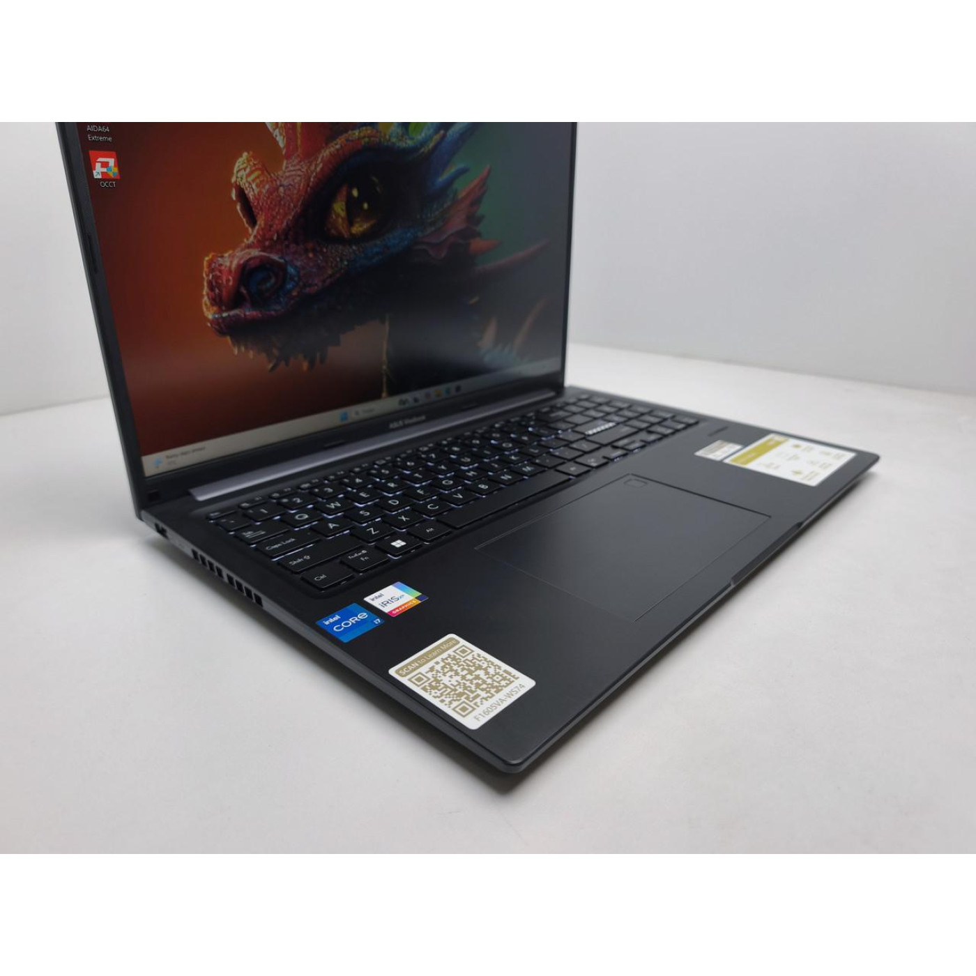 Ноутбук ASUS 16 VivoBook 16 WUXGA IPS/Intel Core i7-1355U/16GB/512GB SSD/Intel Iris Xe Graphics/DOS/Black (14217) Б/у