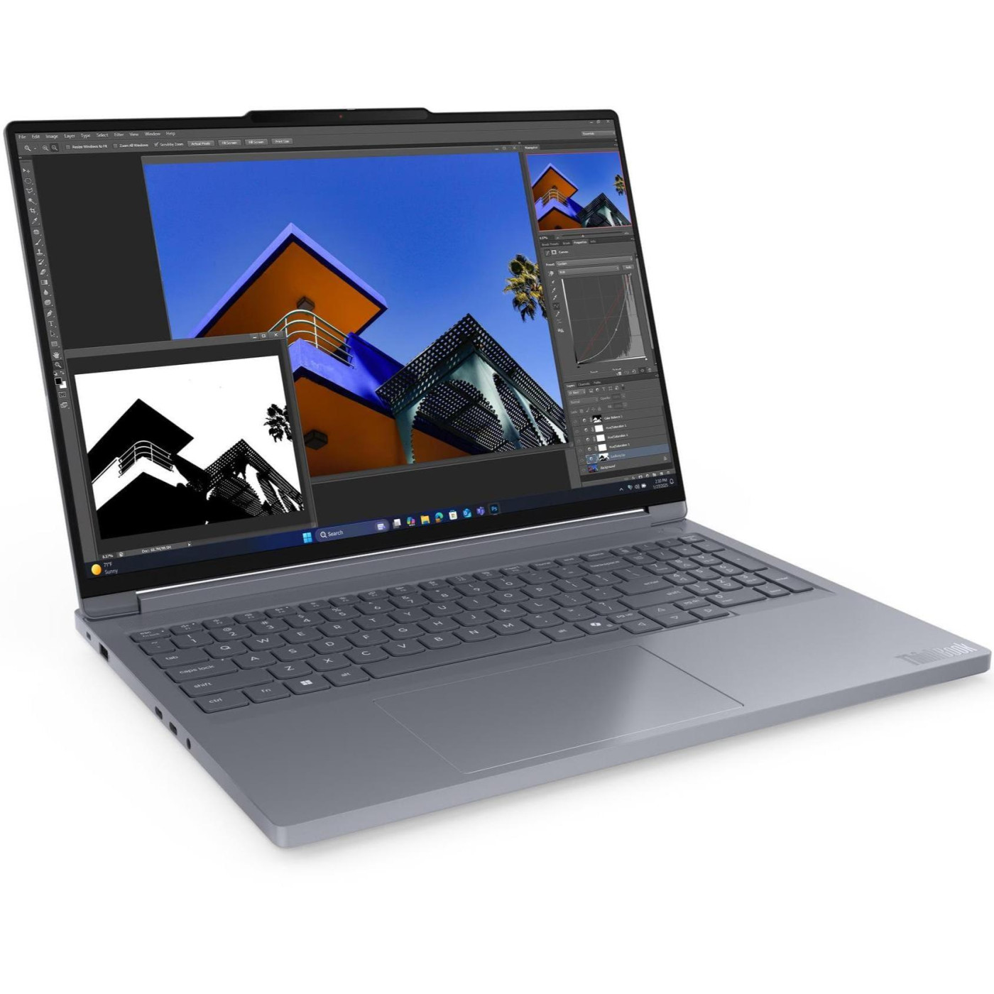 Ноутбук Lenovo 16 ThinkBook 16P G6 IAX 3200x2000 IPS 165Hz/Intel Ultra 9 275HX/32GB/1TB/RTX 5060/W11P/Luna Gray (21R00041GE *)