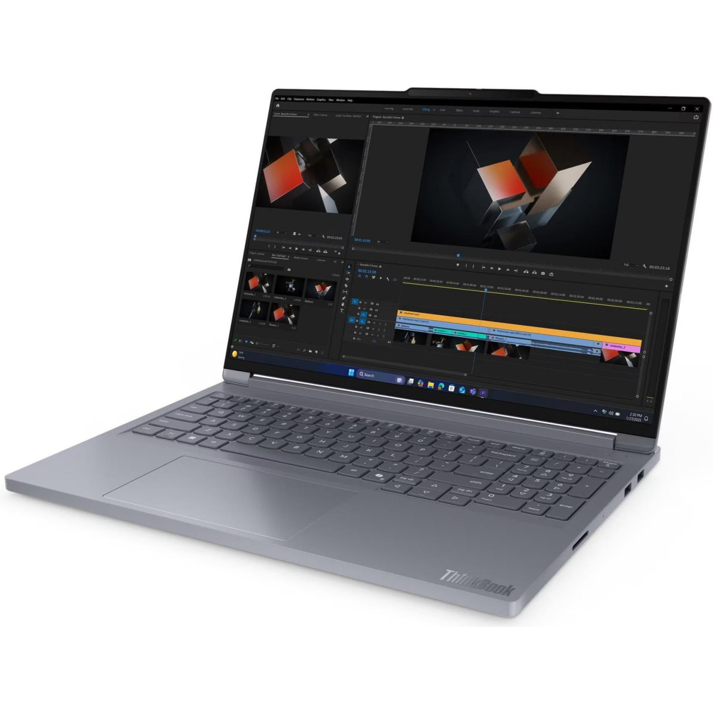 Ноутбук Lenovo 16 ThinkBook 16P G6 IAX 3200x2000 IPS 165Hz/Intel Ultra 9 275HX/32GB/1TB/RTX 5060/W11P/Luna Gray (21R00041GE *)