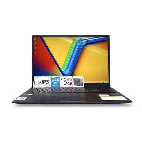 Ноутбук ASUS 16 Vivobook 16 X1605VA WUXGA IPS/Intel Core i7-1355U/16GB/512GB SSD/Intel Iris Xe Graphics/DOS/Indie Black (13905) Б/в