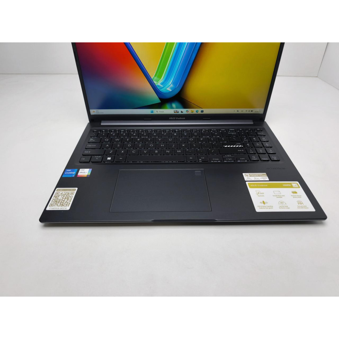 Ноутбук ASUS 16 Vivobook 16 X1605VA WUXGA IPS/Intel Core i7-1355U/16GB/512GB SSD/Intel Iris Xe Graphics/DOS/Indie Black (13905) Б/в