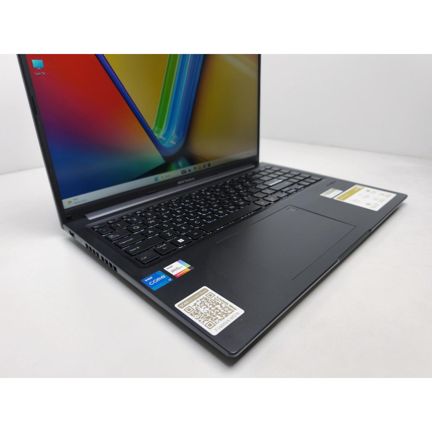 Ноутбук ASUS 16 Vivobook 16 X1605VA WUXGA IPS/Intel Core i7-1355U/16GB/512GB SSD/Intel Iris Xe Graphics/DOS/Indie Black (13905) Б/в
