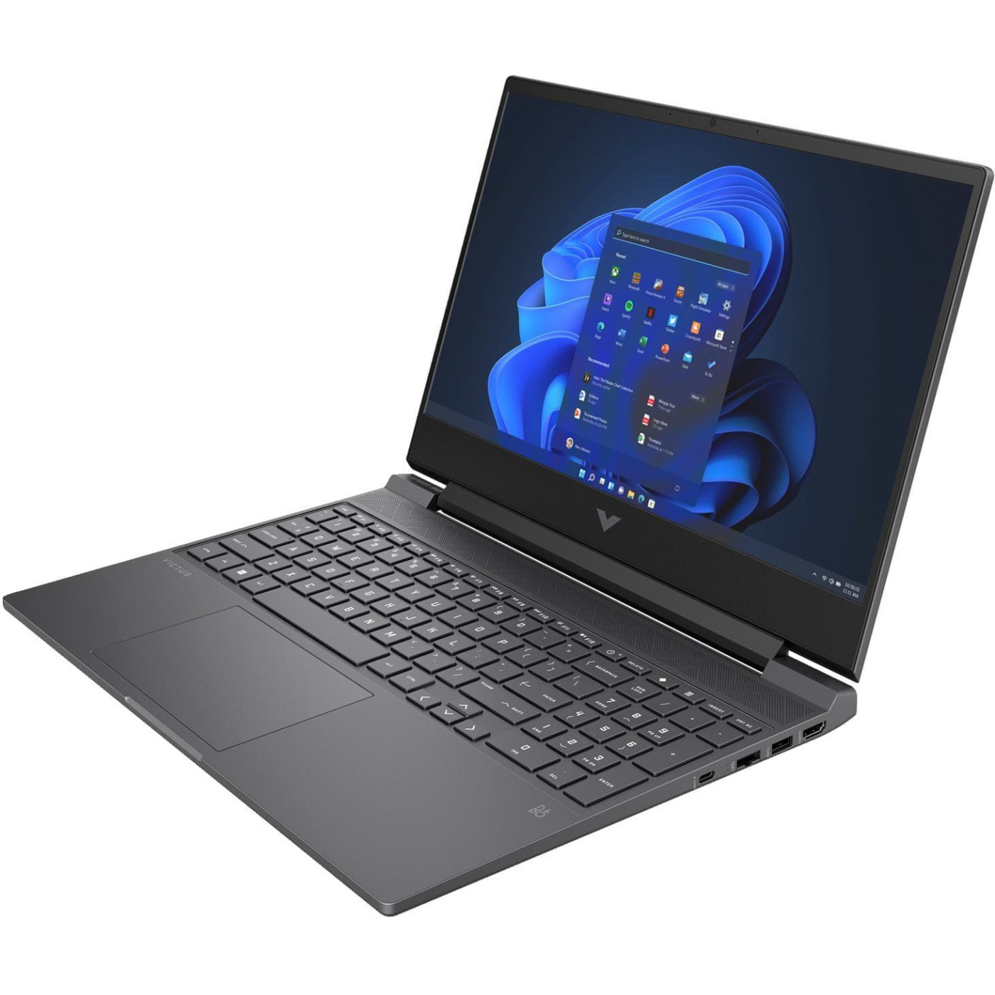 Ноутбук HP 15.6 Victus 15-fa2701ua FHD IPS AG/i5-13420H/16GB/512GB/RTX 4050 6GB/DOS/Gray (BF1H0EA)
