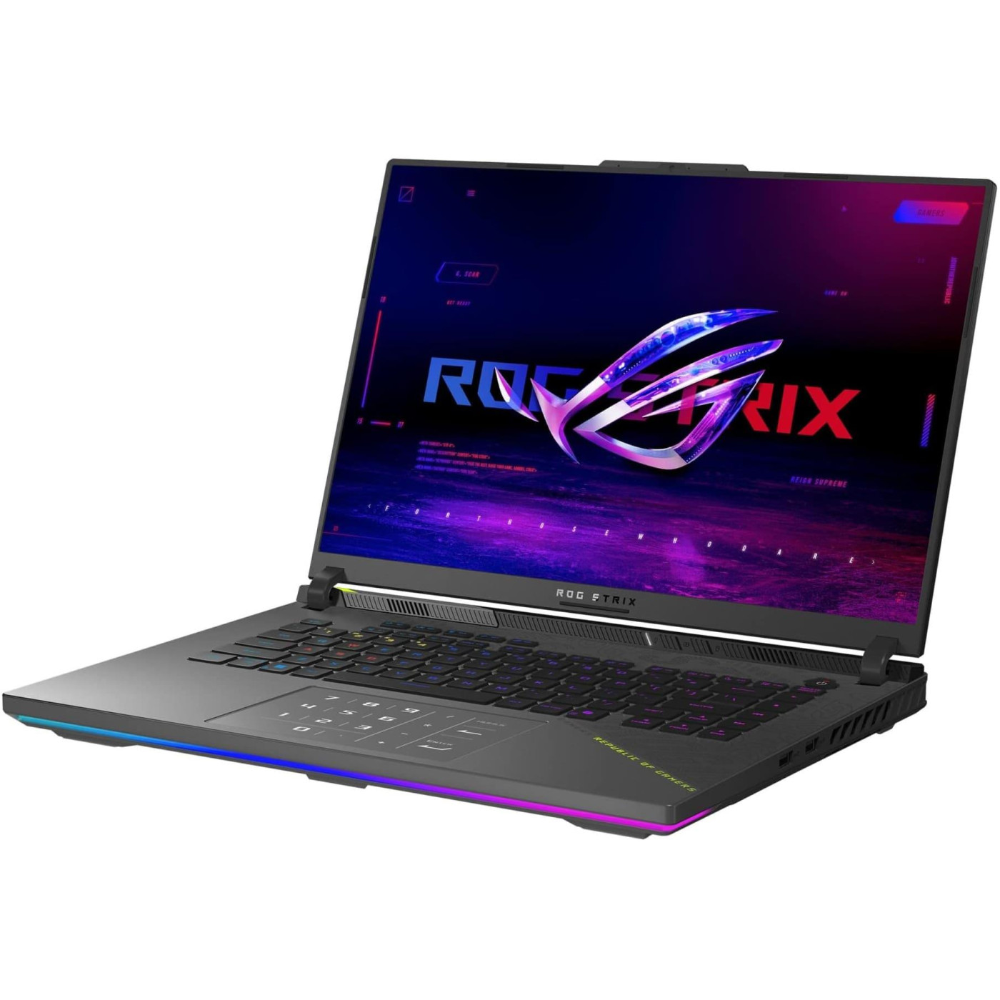 Ноутбук ASUS 16 ROG Strix G16 G614PR-RV036 FHD+ IPS 165Hz/Ryzen 9 8940HX/16GB/1TB/RTX 5070 Ti 12GB/DOS/Eclipse Gray (90NR0NJ7-M005S0)