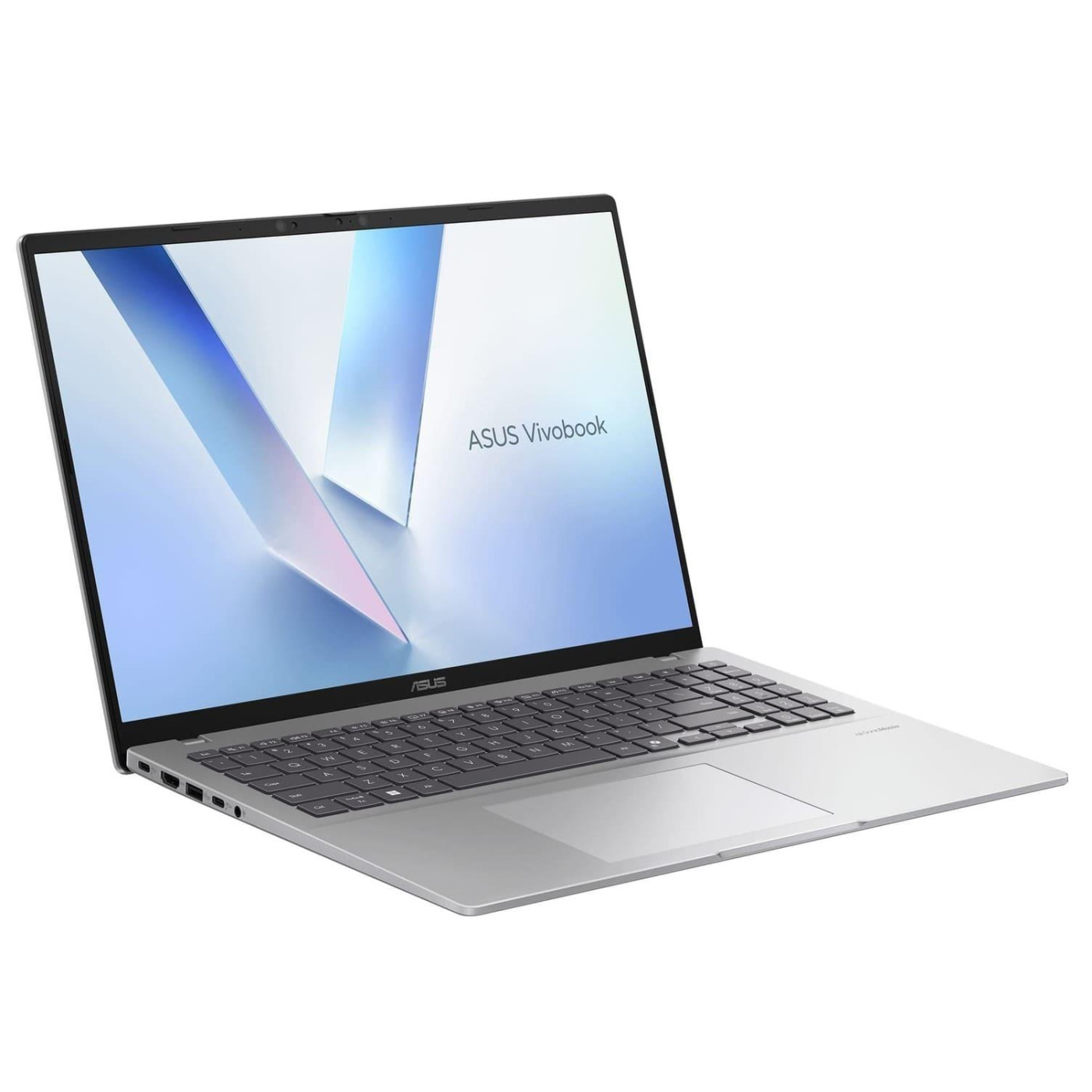Ноутбук ASUS 16 VivoBook 16 X1607QA IPS (1920x1200) Full HD+ 60Hz/Qualcomm Snapdragon X1-26-100 (2.98 ГГц)/16GB/1TB/Qualcomm Adreno/DOS/Silver (X1607Q U1