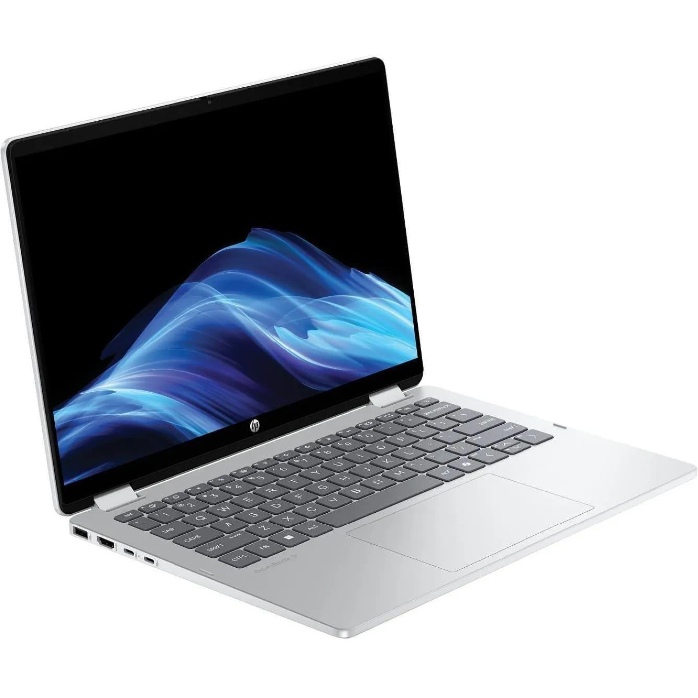 Ноутбук HP 14 OmniBook 5 Flip x360 14-fp0033ua 1920x1200 IPS Touch/Core 3-100U/8GB/512SSD/Intel Graphics/DOS/Silver (C9RR8EA)