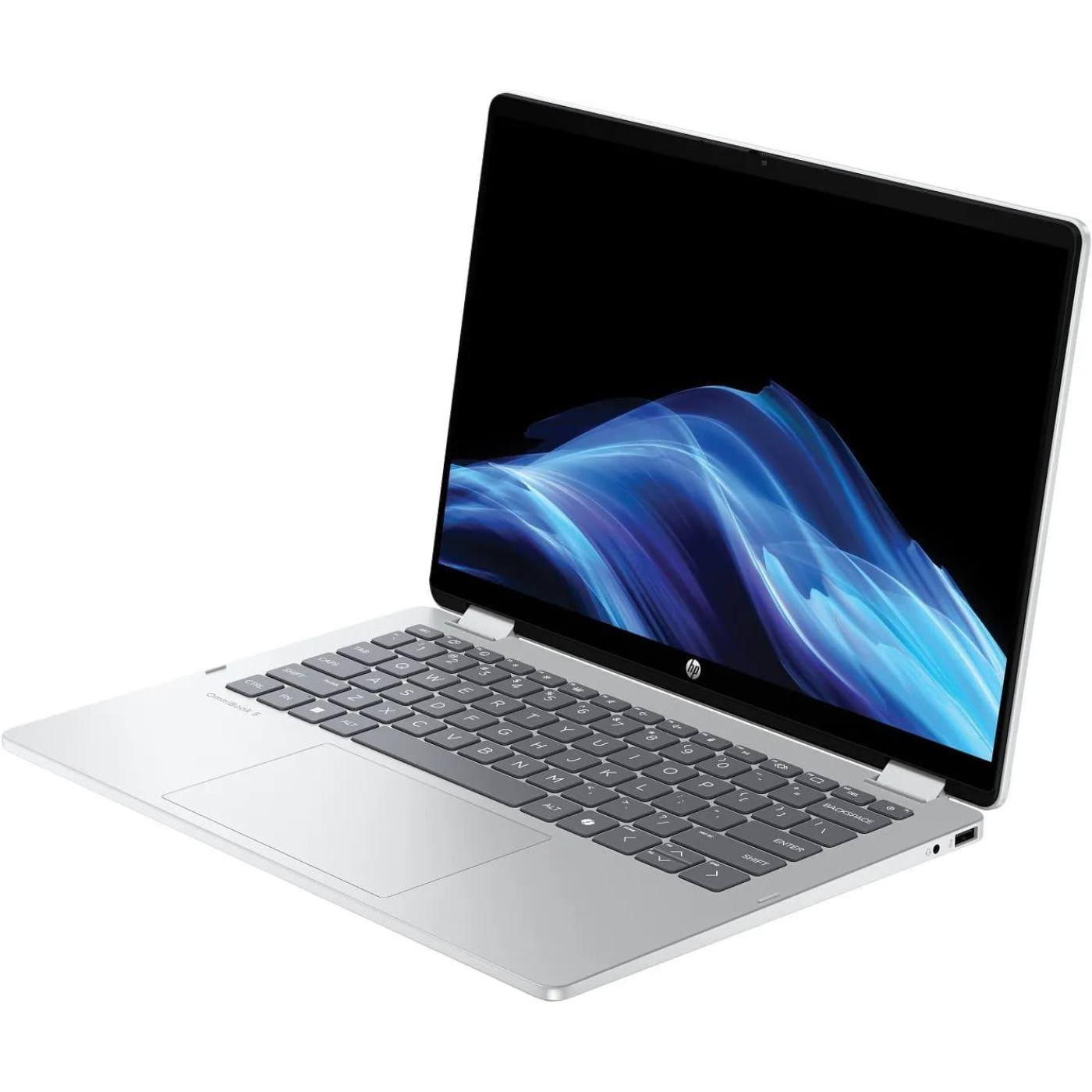 Ноутбук HP 14 OmniBook 5 Flip x360 14-fp0033ua 1920x1200 IPS Touch/Core 3-100U/8GB/512SSD/Intel Graphics/DOS/Silver (C9RR8EA)