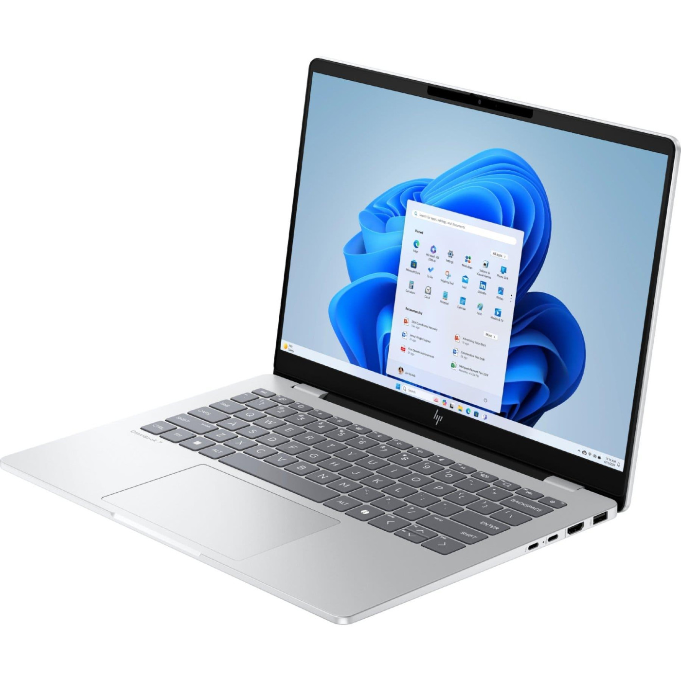 Ноутбук HP 14 OmniBook 7 14-fr0007ua 1920x1200 IPS/Intel U7-255H/32GB/512SSD/Intel Arc/Win11H/Silver (C9RR9EA)