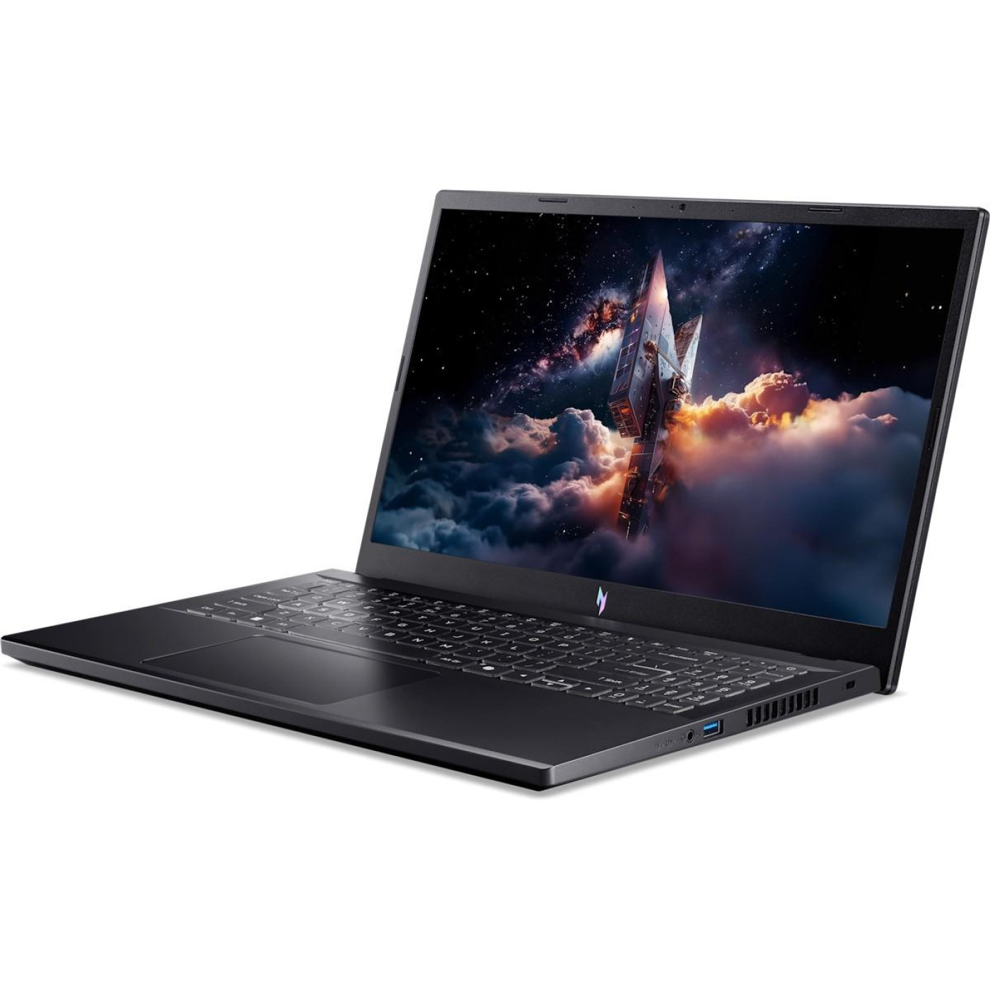 Ноутбук Acer 15.6 Nitro V 15 ANV15-A31 FHD IPS/Ryzen 7 170/16GB/512SSD/RTX 5050 8GB/DOS/Black (NH.U3QEU.00D)