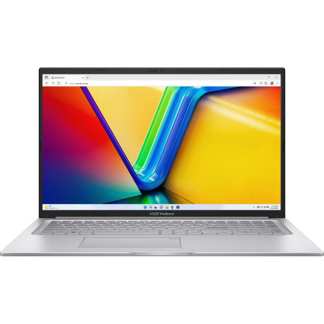 Ноутбук ASUS 17.3 Vivobook 17 X1704VA FHD IPS/Intel Core 7 150U/16GB/512SSD/UMA/DOS/Silver (90NB13X1-M00HH0)
