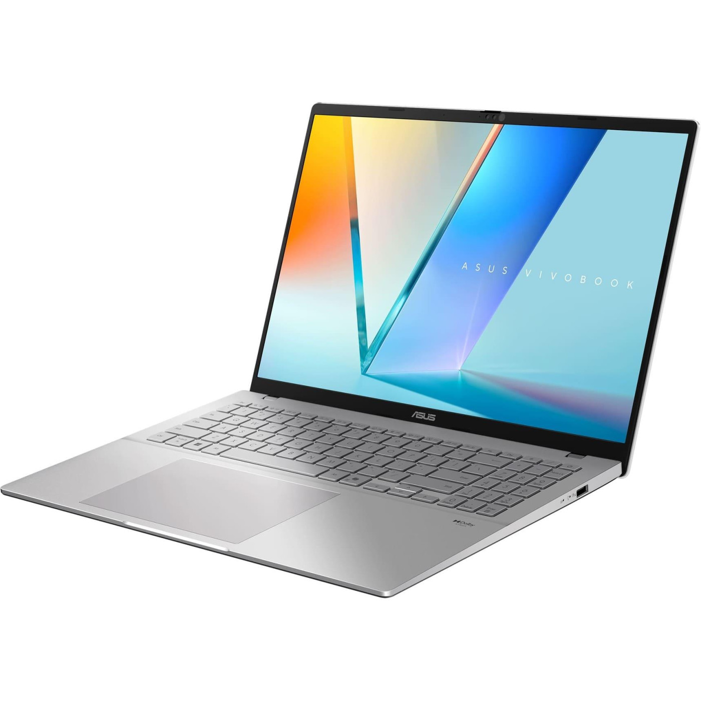 Ноутбук ASUS 16 Vivobook S16 M3607GA FHD OLED/Ryzen 7 AI 445/16GB/512SSD/UMA/DOS/Silver (90NB17M2-M000B0)
