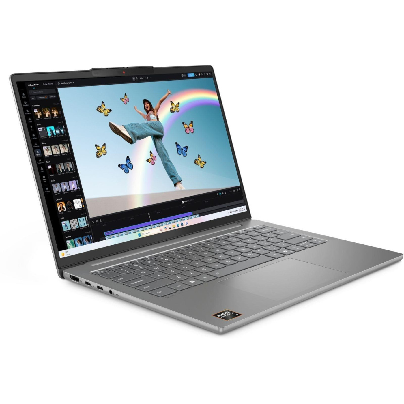 Ноутбук Lenovo 16 IdeaPad Slim 3 16IRH10 WUXGA/ Ryzen 7 7735HS/32GB/1TB/UMA/DOS/Gray (83HT0035RA)