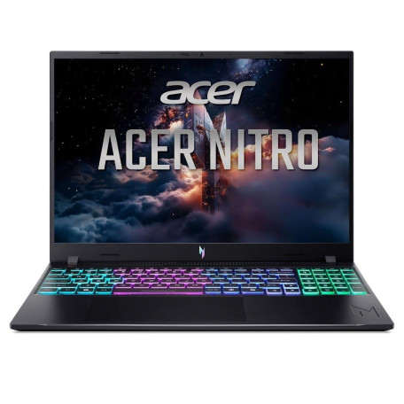 Ноутбук Acer 16 Nitro V 16 ANV16-I31 WUXGA IPS/Intel Core 5 210H/16GB/512 SSD/RTX 5050 8GB/Lin/Black (NH.U5BEU.006)